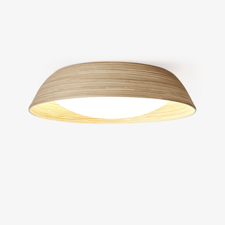 Bamboo Textured Ceiling Lamp-Neutral Decor
