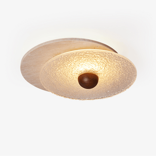 Lunar Ripple Ceiling Light-Neutral Decor