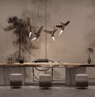 Avian Flight Chandelier-Neutral Decor