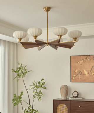 Elara Bloom Chandelier-Neutral Decor