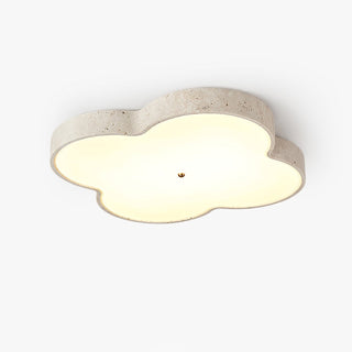 Aethel Cloud Travertine Ceiling Lamp-Neutral Decor
