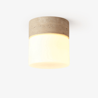Astrid Travertine Ceiling Lamp-Neutral Decor