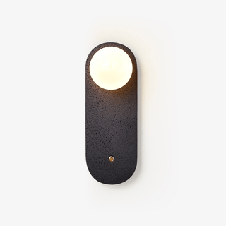 Black Travertine Hearth Sconce-Neutral Decor