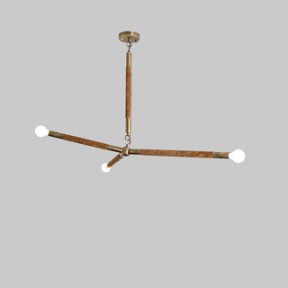 Solireon Lustre Moderne en Laiton Enveloppé Linéaire