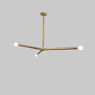 Solireon Lustre Moderne en Laiton Enveloppé Linéaire