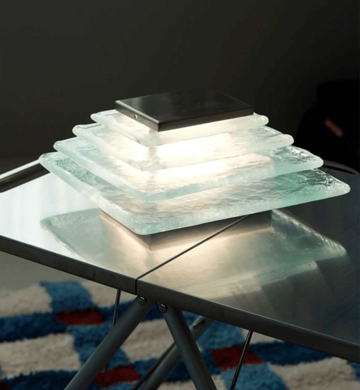 Cleo Verre Water Cube Cascade Applique Murale