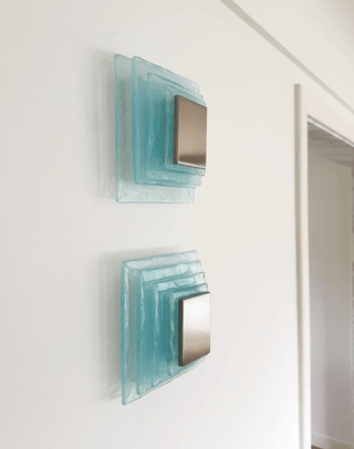 Cleo Verre Water Cube Cascade Applique Murale