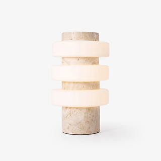 Thea Lampe de Table Moderne Travertin