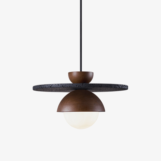 Valinina Suspension en Travertin Noir Orbit
