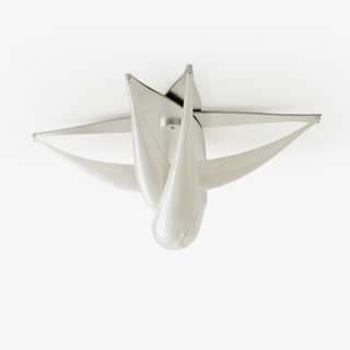 Maia Plafonnier Contemporaine en Résine Blanche