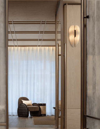 Alabaster Veil Wall Sconce-Neutral Decor