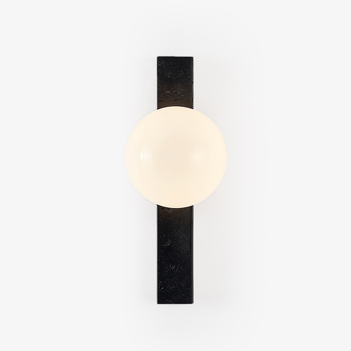 Zoshaira Applique Murale en Travertin Noir Globe