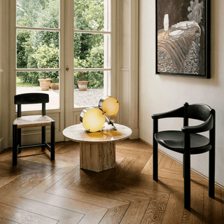 Duet Disc Table Lamp-Neutral Decor