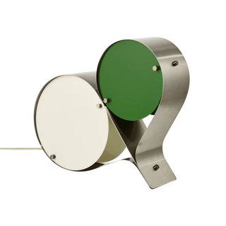 Duet Disc Table Lamp-Neutral Decor