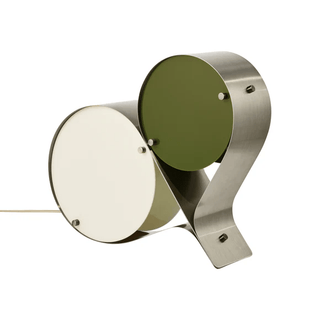 Duet Disc Table Lamp-Neutral Decor