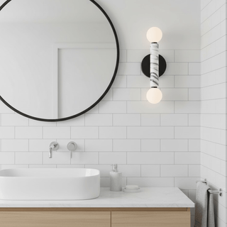 Obelisk Orb Sconce-Neutral Decor