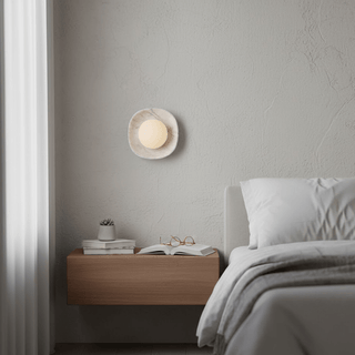 Carrara Cusp Sconce-Neutral Decor