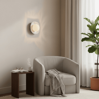 Carrara Cusp Sconce-Neutral Decor