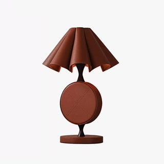 Saddle Stitch Table Lamp-Neutral Decor