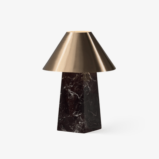 Conic Marble Table Lamp-Neutral Decor