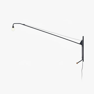 Black Long Arm Wall Lamp-Neutral Decor