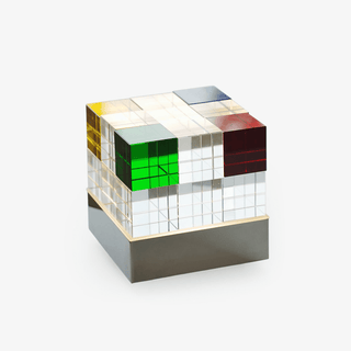 Colored Crystal Cube Table Lamp-Neutral Decor