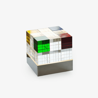 Colored Crystal Cube Table Lamp-Neutral Decor
