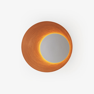 Abstract Circular Crescent Wall Sconce-Neutral Decor