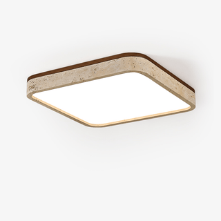 Calden Travertine Ceiling Lamp-Neutral Decor