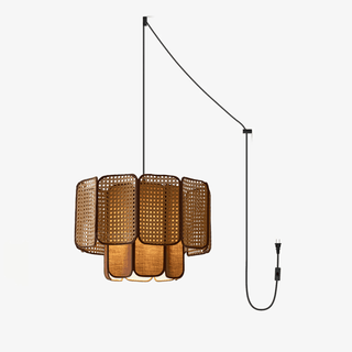 Soltera Woven Swag Pendant Lamp-Neutral Decor