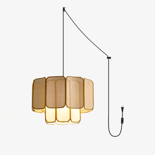 Soltera Woven Swag Pendant Lamp-Neutral Decor