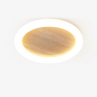 Kaia Minimal Travertin Jaune Halo Plafonnier