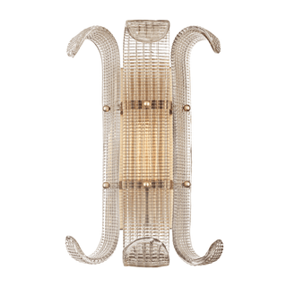 Dara Luxurious Applique Murale en Verre Champagne Texturé Élégant