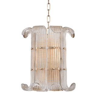 Rhea Luxurious Petite Lustre en Verre Champagne Texturé