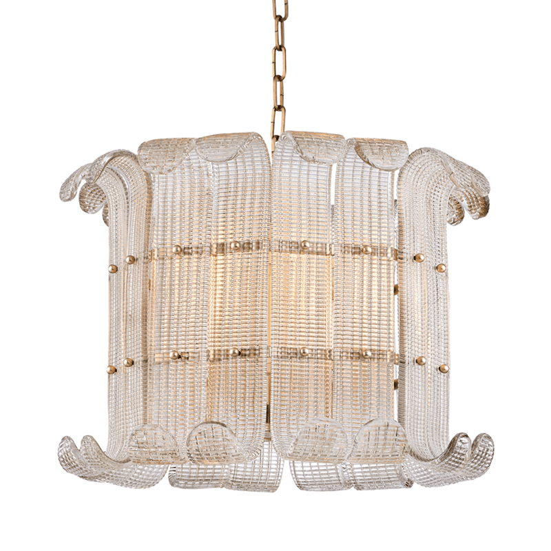 Nala Lustre en Verre Champagne Luxueux