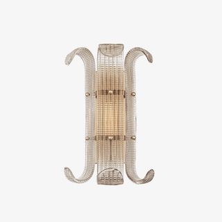 Dara Luxurious Applique Murale en Verre Champagne Texturé Élégant