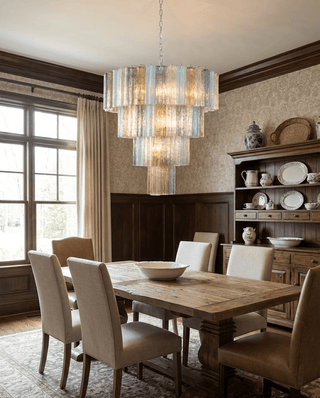 Kobi Eclat Lustre Élégant en Verre Prismatique Coloré