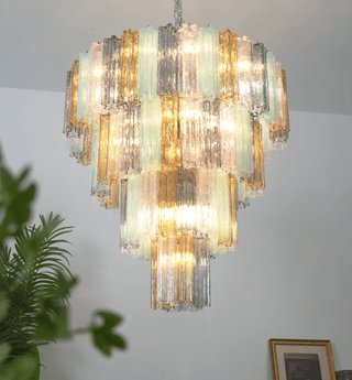 Kobi Eclat Lustre Élégant en Verre Prismatique Coloré