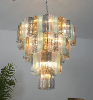 Kobi Eclat Lustre Élégant en Verre Prismatique Coloré