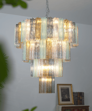 Kobi Eclat Lustre Élégant en Verre Prismatique Coloré