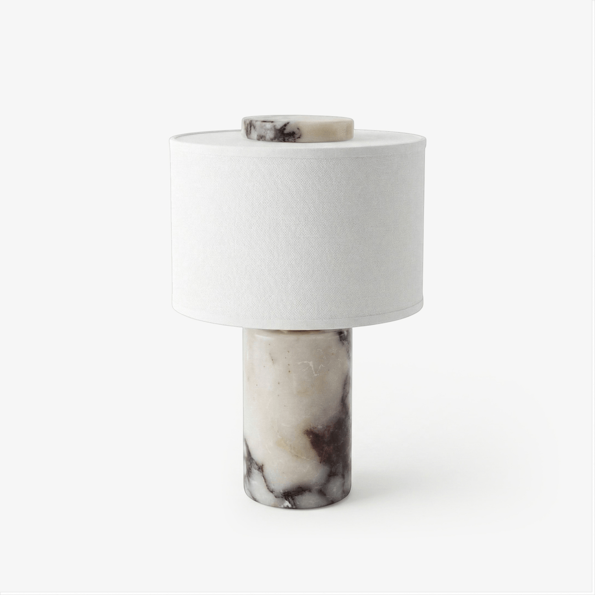 Eros Lumivor Lampe de Table Élégante en Marbre Et Tissu de Table