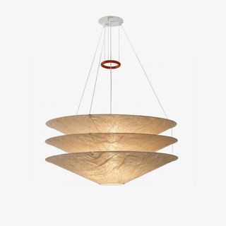 Kazu Cone Silk Pendant Lamp-Neutral Decor