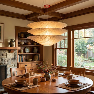 Kazu Cone Silk Pendant Lamp-Neutral Decor