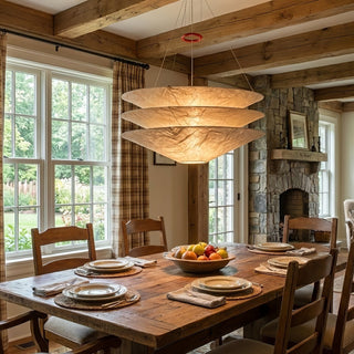 Kazu Cone Silk Pendant Lamp-Neutral Decor