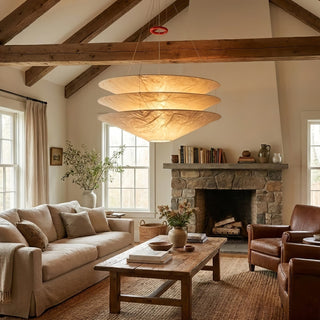 Kazu Cone Silk Pendant Lamp-Neutral Decor