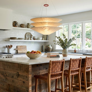 Kazu Cone Silk Pendant Lamp-Neutral Decor