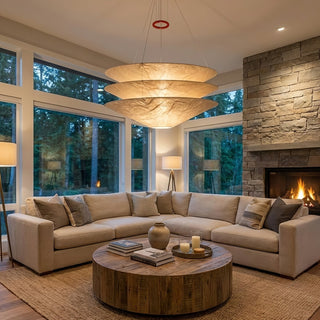 Kazu Cone Silk Pendant Lamp-Neutral Decor