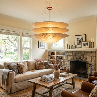 Kazu Cone Silk Pendant Lamp-Neutral Decor
