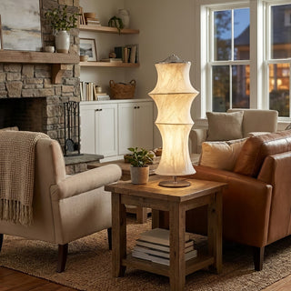 Silvara Cocoon Table Lamp-Neutral Decor