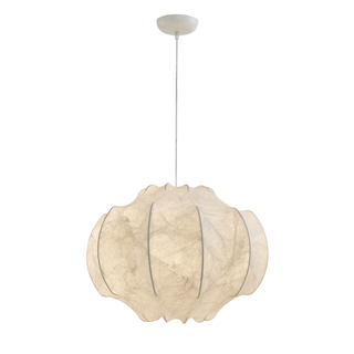 Lunara Silk Bloom Pendant Lamp-Neutral Decor
